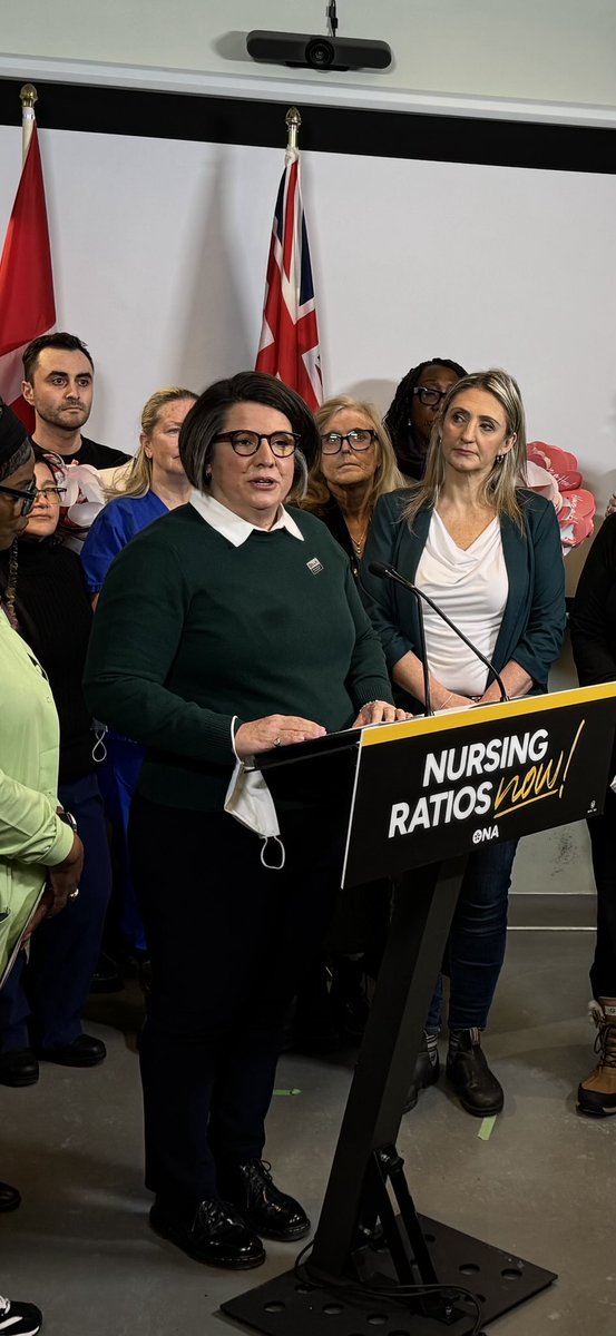 "Seven years ago, @Fordnation ran on a vow to end hallway health care. For seven years, Doug Ford has failed to do anything about it! Hallway medicine is now the norm, with patients waiting hours upon hours in emergency departments!" - Erin Ariss, RN &amp; ONA President #onpoli