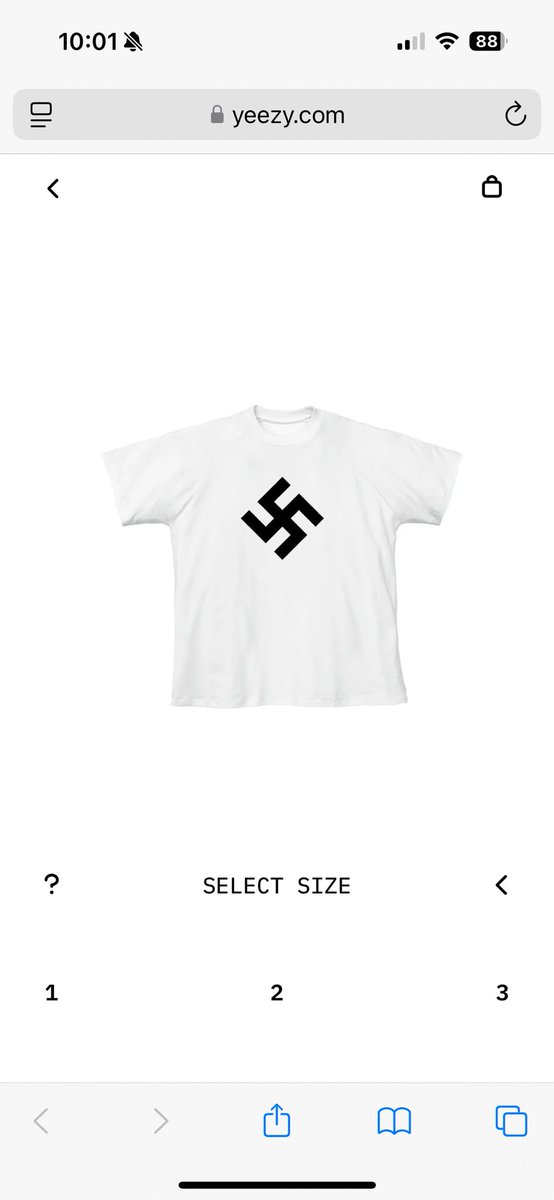 Robousc's tweet image. Fuck you Kanye. 
Only item for sale on Yeezy.com right now.