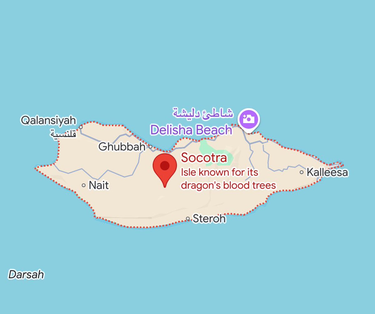 MarinaMedvin's tweet image. An intriguing suggestion has been proposed to the problem of relocating Gaza Arab “Palestinians.”

South of the Arabian peninsula is an island called Scotra. It is of sufficient size and has almost no habitants. The location is far from the Jews that the Palestinians despise so