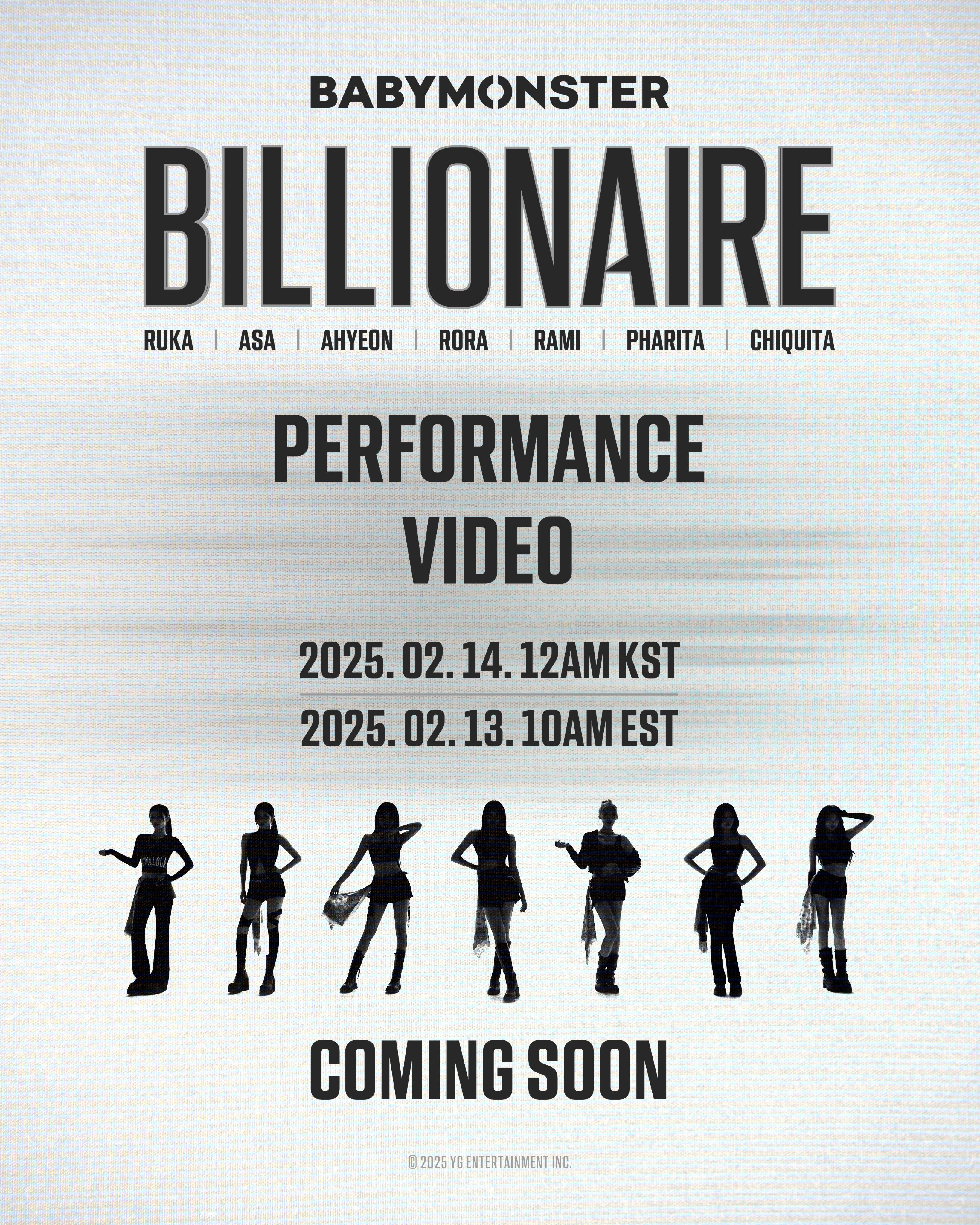 Baby Monster to Release 'BILLIONAIRE' Performance Video on February 14