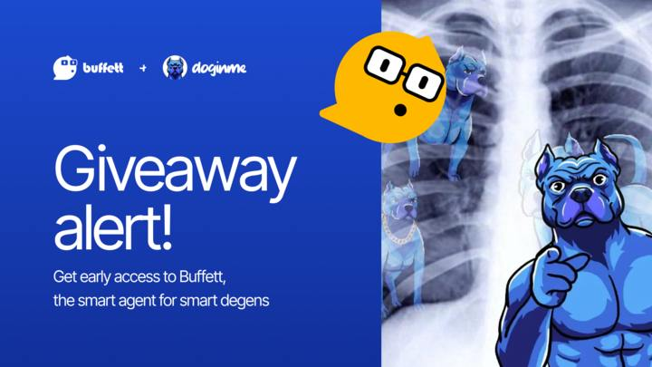 doginme's tweet photo. #doginme 🤝 @buffettGG 

We're teaming up with Buffett to give away 12 early access invites to their @base Buildathon award winning AI-powered crypto agent!

With Buffett, you can bridge, swap, analyze, & more with their simple chat interface.

To enter:
1. Follow @doginme & @buffettGG 
2. Like + RT + reply to this post

Winners announced in 48 hours.