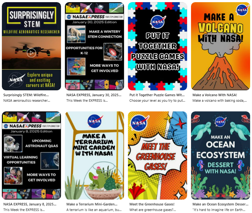 LearnWithNASA's tweet image. Stressing over lesson planning? 😩

Whether you&apos;re planning for this week or the next semester, tap into the #NASASTEM Pinterest board to find ideas and inspiration! 😄
 
pinterest.com/nasa/nasa-stem/