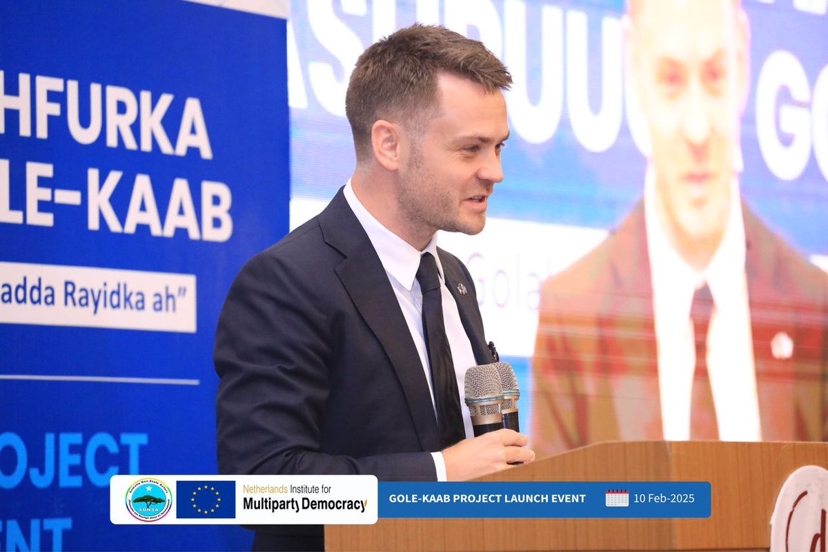 "" We firmly believe that the successful implementation of Gole-Kaab project will enhance cooperation between civil society &amp; the people’s assembly, leading to greater accountability, transparency &amp; improved governance""
Deputy of the <a href="/EU_in_Somalia/">EU Delegation Somalia</a> 
<a href="/ThomasKieler/">Thomas Kieler</a>