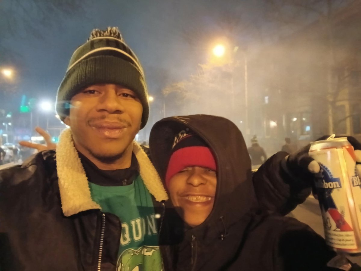 Go birds. Family never gives up on you unlike some people! #EaglesNation #SuperBowlLIX #Broadstreet
