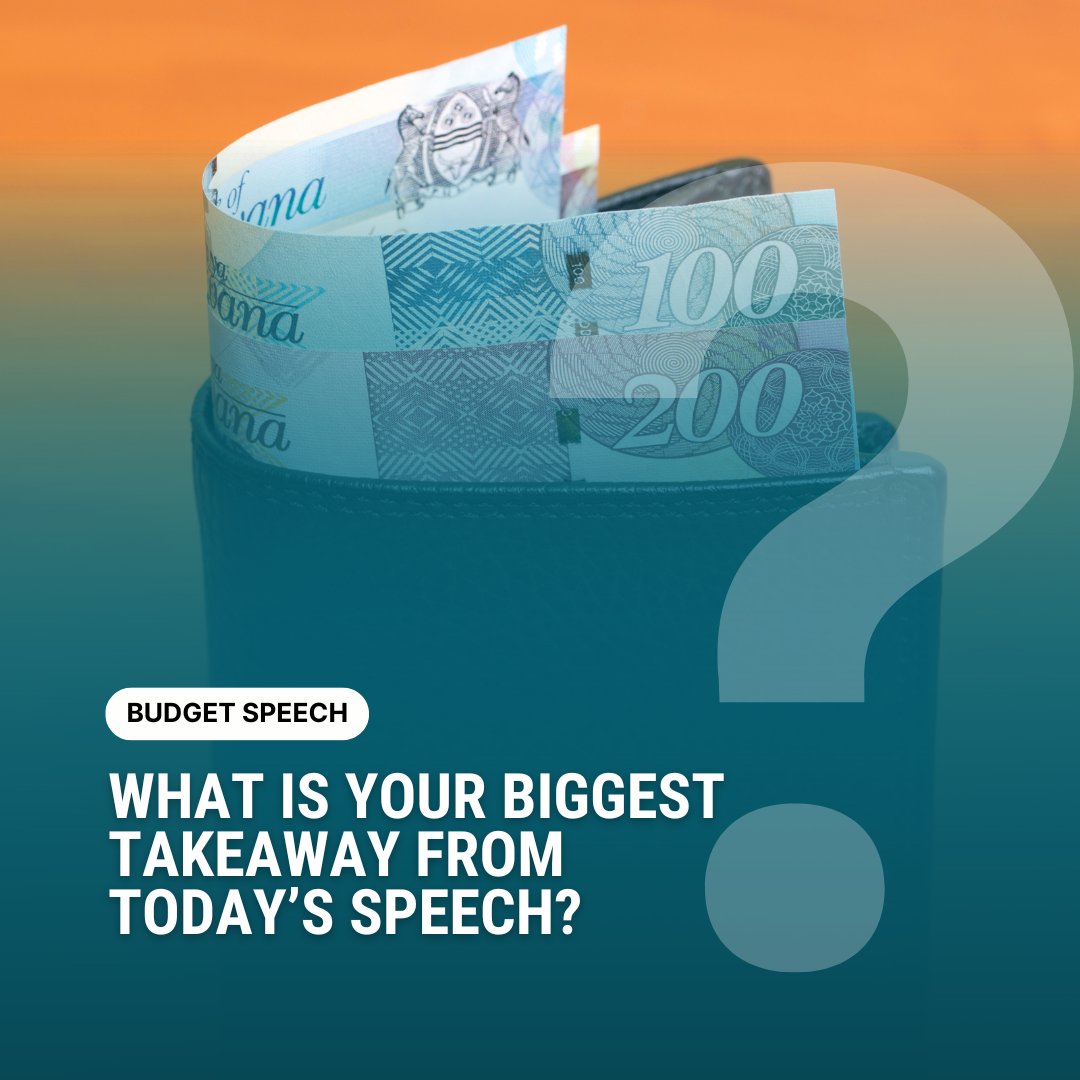 Ke eng se o se utlwileng go di gaisa tsotlhe mo kanamisong ya gompieno ya kgaoganyo ya madi a sechaba?

What is your biggest takeaway from today’s speech?