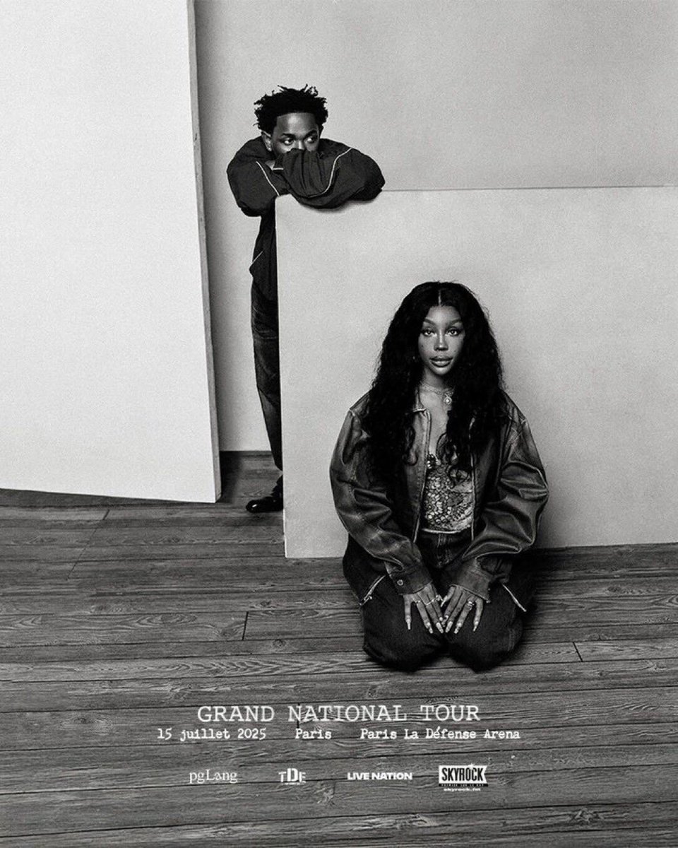 Kulturlesite_'s tweet photo. 🚨 KENDRICK LAMAR &amp; SZA annoncent une DATE de CONCERT à la DÉFENSE ARENA !! 

🗓️ 15 JUILLET 2025 https://t.co/ZusQ5i0k1W