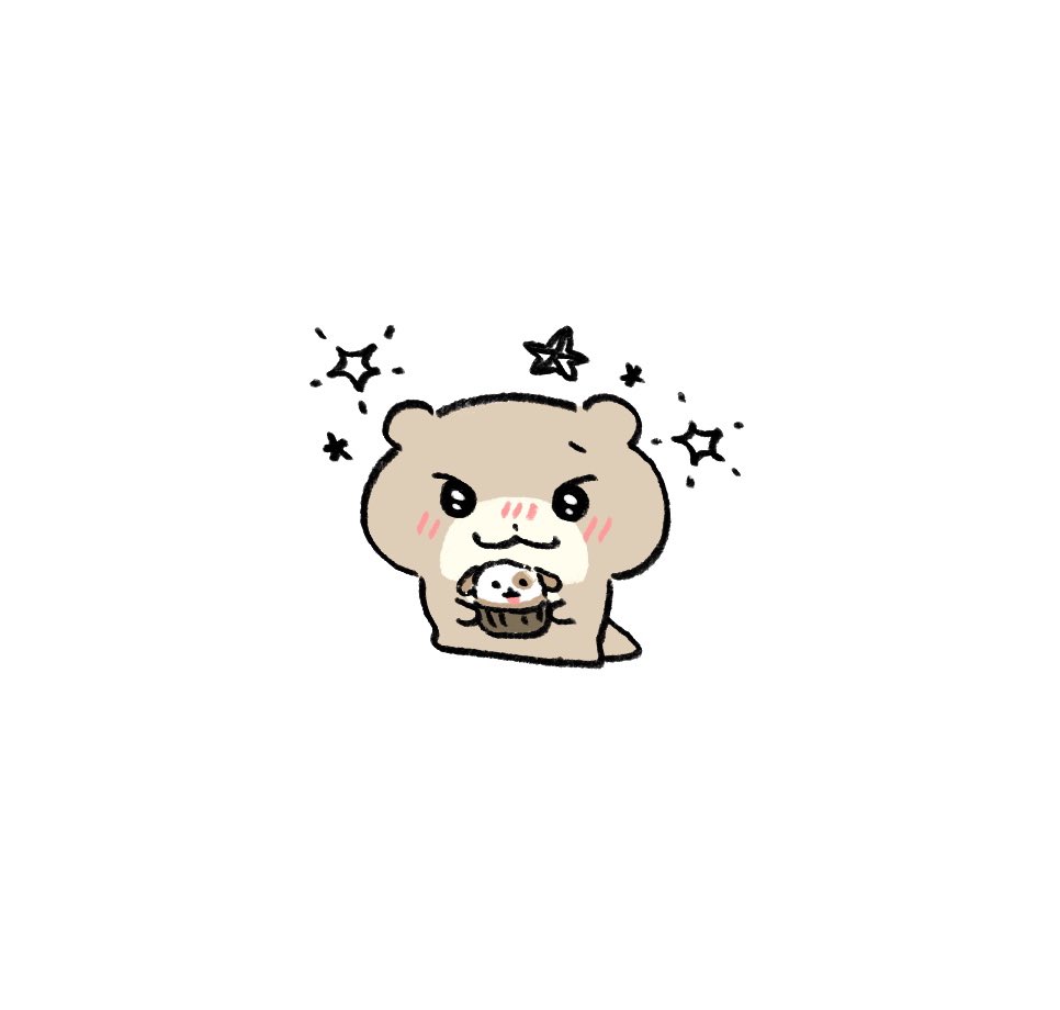 강아지컵케이크 귀여워...