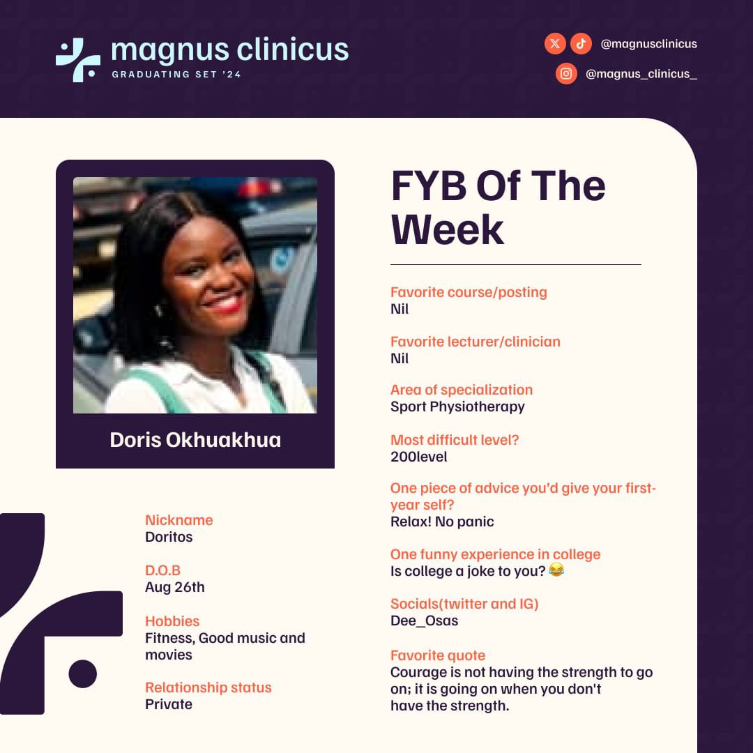 MagnusClinicus's tweet photo. Meet our Benin babe
The ever gorgeous doritos😍

#FYB OF THE WEEK 
#MAGNUSCLINICUS https://t.co/N6CacnKAMd