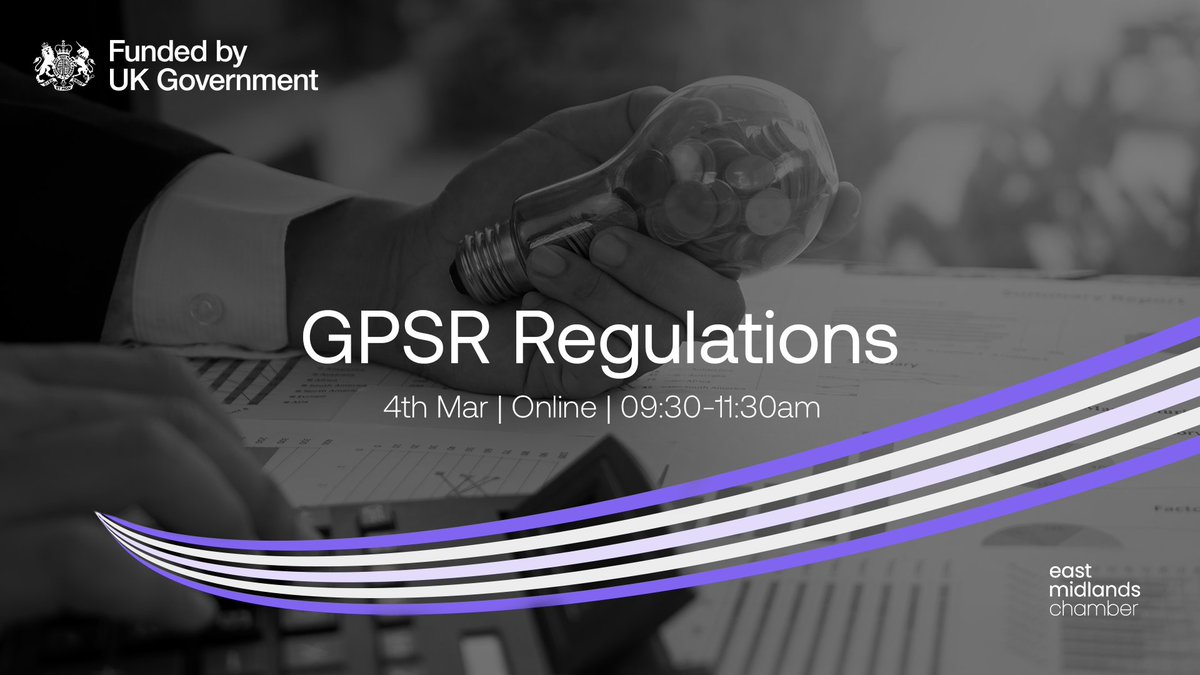 BusinessPD's tweet photo. 🚨 UK Exporters – Important Changes Ahead! 🚨

From 13 Dec, the EU General Product Safety Regulation comes into force, affecting consumer &amp; professional products sold in the EU

Learn how to stay compliant:
✈️ GPSR Regulations Workshop
 🔗 https://t.co/k34X31w2OU

#UKSPF https://t.co/F6GounKU1S