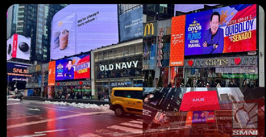 PASTOR QUIBOLOY at TIME SQUARE!! IBOTO!! #53 
💚💚💚👊💚💚💚