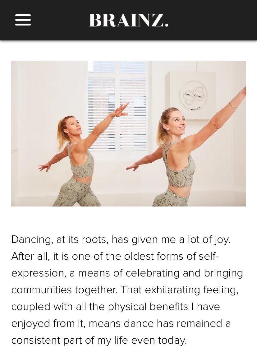 Have you ever tried dance fitness? How did it make you feel? The mental and physical benefits of dance…brainzmagazine.com/post/metal-and…