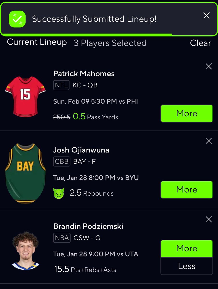 Been hitting my parlays, prize picks non stop , clink the link here for picks👇

t.me/+X4P5hZDk6cswN…

#PrizePicks #PrizePicksNBA #PrizePicksToday #PrizePicksLocks #GamblingX #PlayerProps #UnderdogFantasy #DraftKings