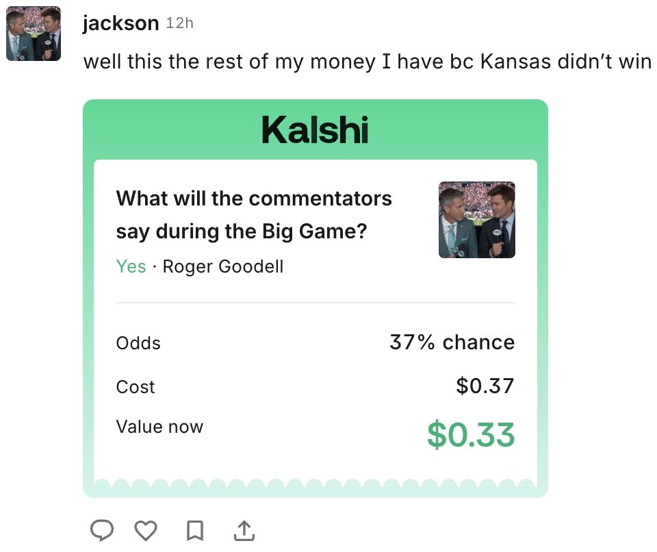 Kalshi tweet media
