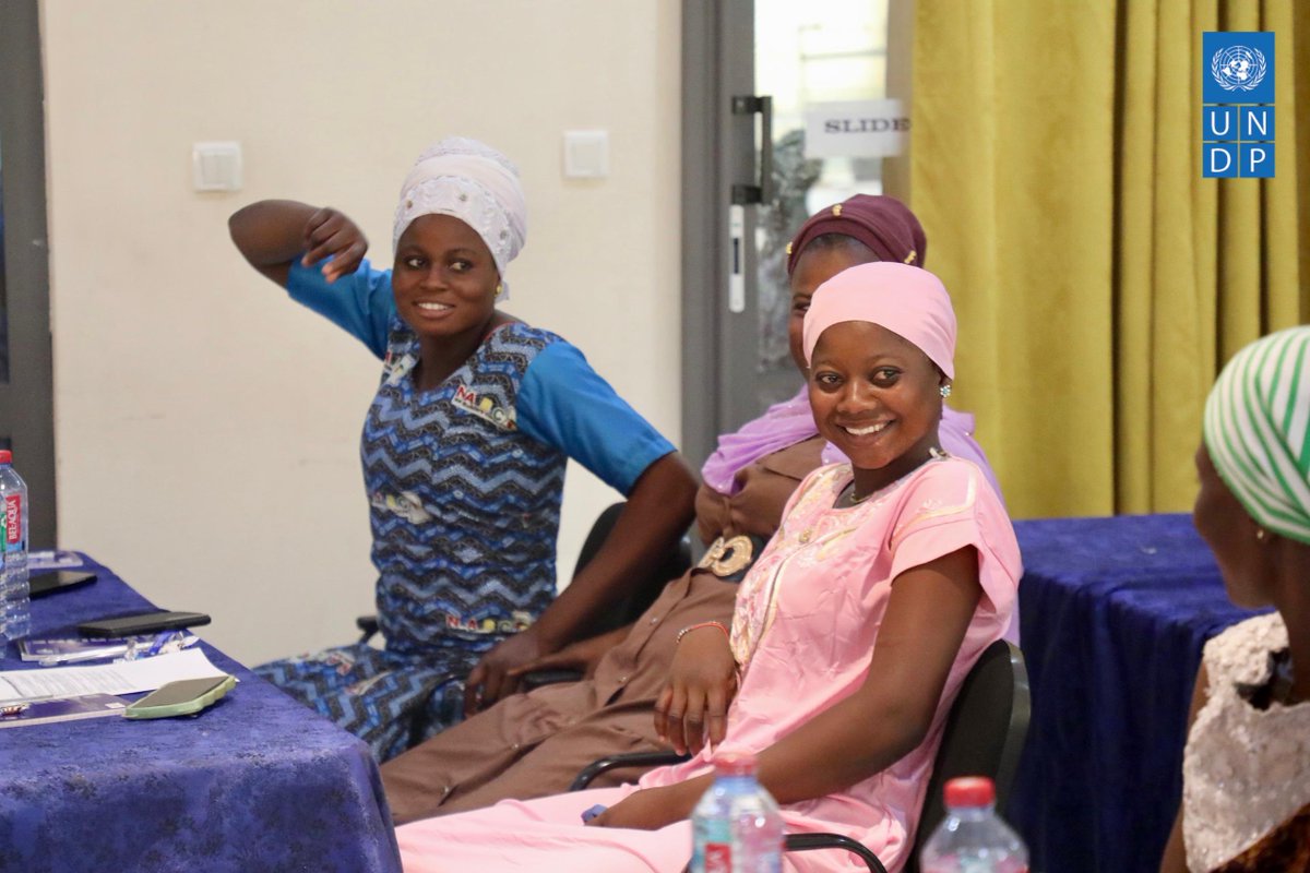 UNDPGhana's tweet photo. "Empowering women and youth as peace agents is not just about #inclusion—it’s about resilience. In communities like Sawla-Tuna-Kalba and Tempane, their voices are critical in identifying early signs of conflict and building sustainable peace from the ground up. Through this training, we are strengthening local capacities to resist violent extremist narratives and fostering a culture of proactive, community-led solutions." ~ @MSiasim, @UNDPGhana's Peace & Governance Analyst, speaking at the workshop on "Preventive Approach to Protecting Development in the #GulfofGuinea" happening in Accra, Ghana.