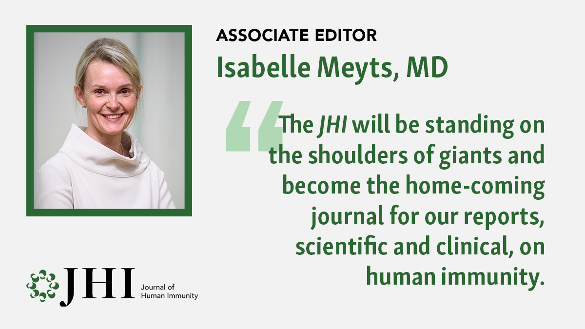 Journal of Human Immunity (@jhumimmunity) on Twitter photo JHI Associate Editor Isabelle Meyts <a href="/IsabelleMeyts/">Isabelle Meyts</a> is a professor at KU Leuven, Belgium, with a special interest in genetics and therapeutics for primary immunodeficiencies. hubs.la/Q035pNBr0
Learn more about Journal of Human Immunity π hubs.la/Q035pPC00 JHI Associate Editor Isabelle Meyts <a href="/IsabelleMeyts/">Isabelle Meyts</a> is a professor at KU Leuven, Belgium, with a special interest in genetics and therapeutics for primary immunodeficiencies. hubs.la/Q035pNBr0
Learn more about Journal of Human Immunity π hubs.la/Q035pPC00