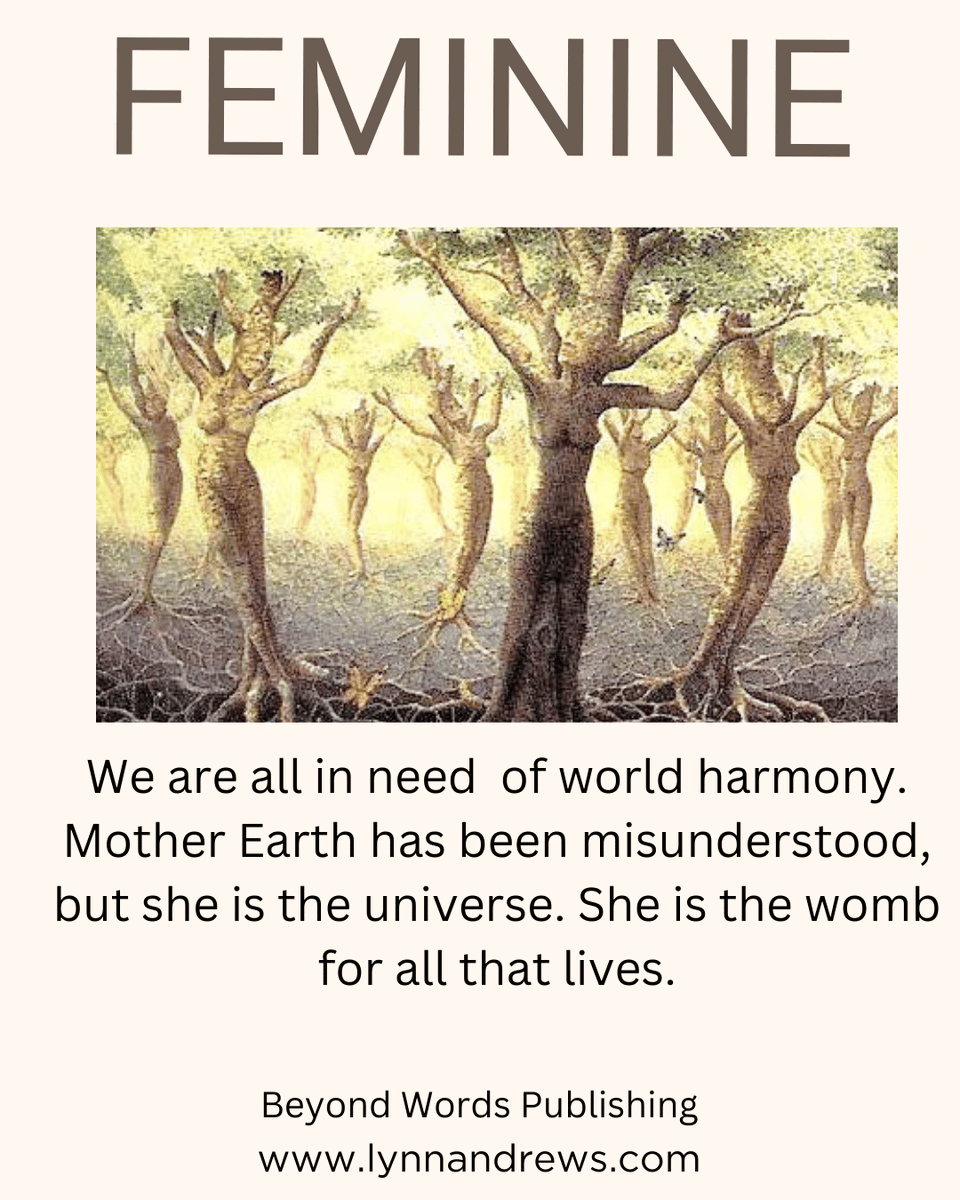 LynnAndrew37543's tweet image. We are all in need of world harmony. Mother Earth has been misunderstood, but she is the universe. She is the womb for all that lives. lynnandrews.com/products/power… #lynnvandrews #LynnVAndrews #powerdeck