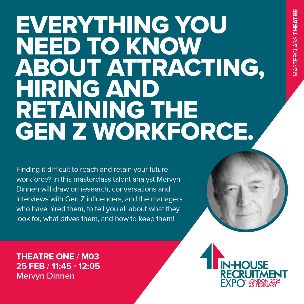 Everything  you need to know about Attracting, Hiring and Retaining the Gen Z Workforce   @mervyndinnen #mastertclass session for entry register: eventbrite.co.uk/e/ihre25-londo…   #GenZhiring