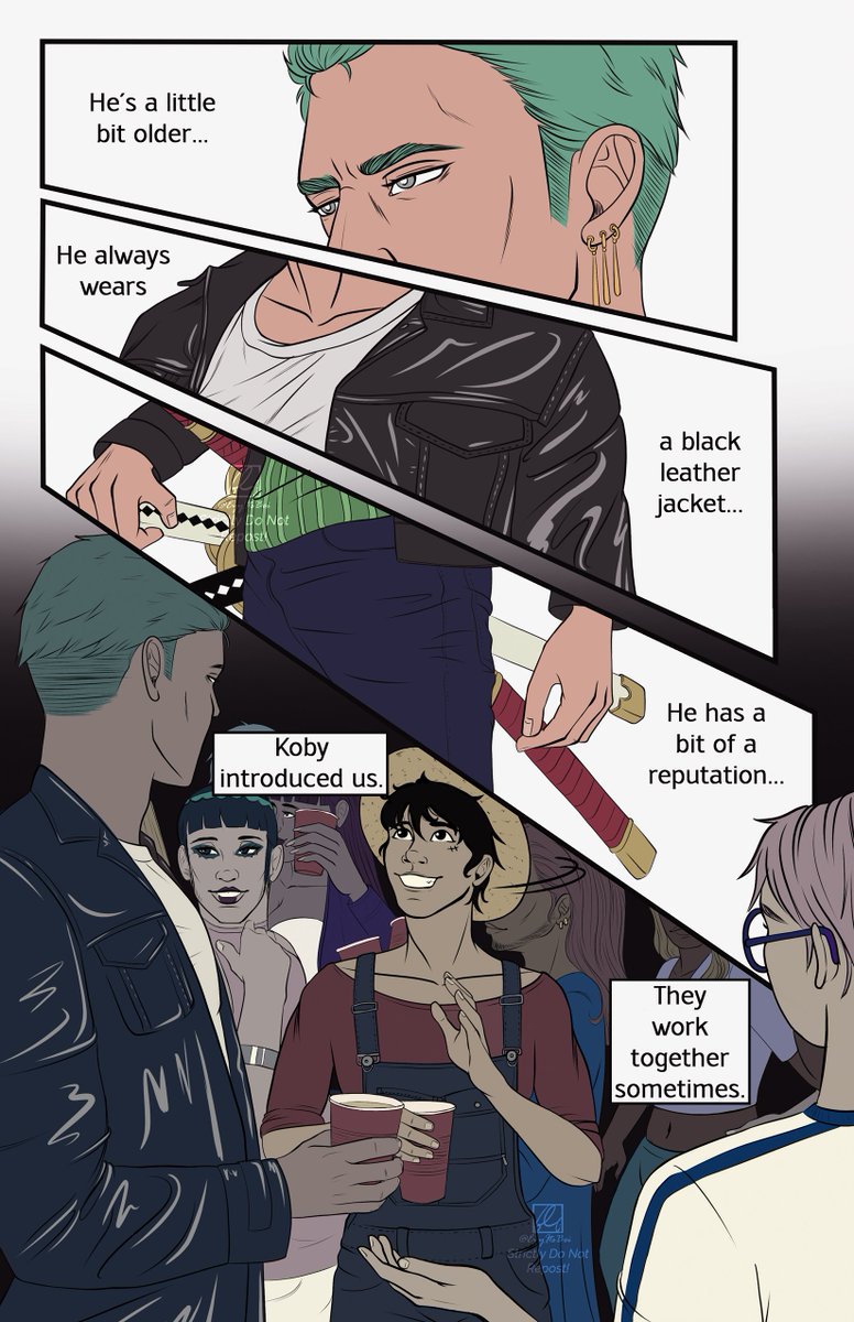 "My, Oh My" 1/3
My first comic for my "Best for Last" modern AU!!! 
Luffy's POV on meeting Zoro for the first time ☺️
#BFLAU #OnePiece #Zolu #Luzo
