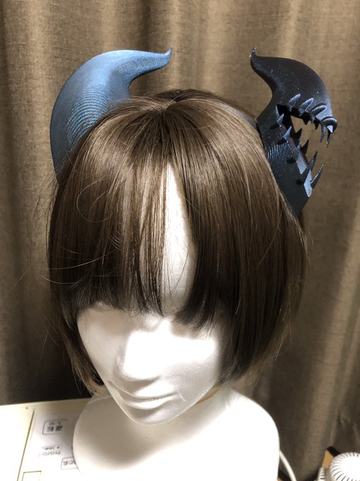 新しいタイプの角作った
口になってるタイプ
なかなかかわいいのでは 