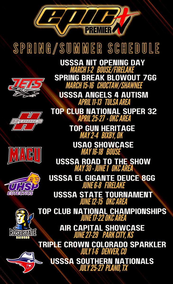 PooleKy64809's tweet image. We are back for the New Year!!!
Things are looking really bright for this season. Here’s my schedule for the upcoming 2025 Spring/summer season!!#doitdifferent #epicnt @Maddie_Jones_21 @WolfeMya2027