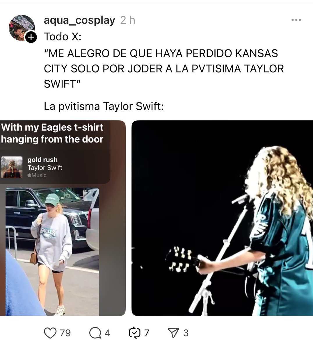 Es que ustedes no se han dado cuenta que Taylor Swift nunca pierde?