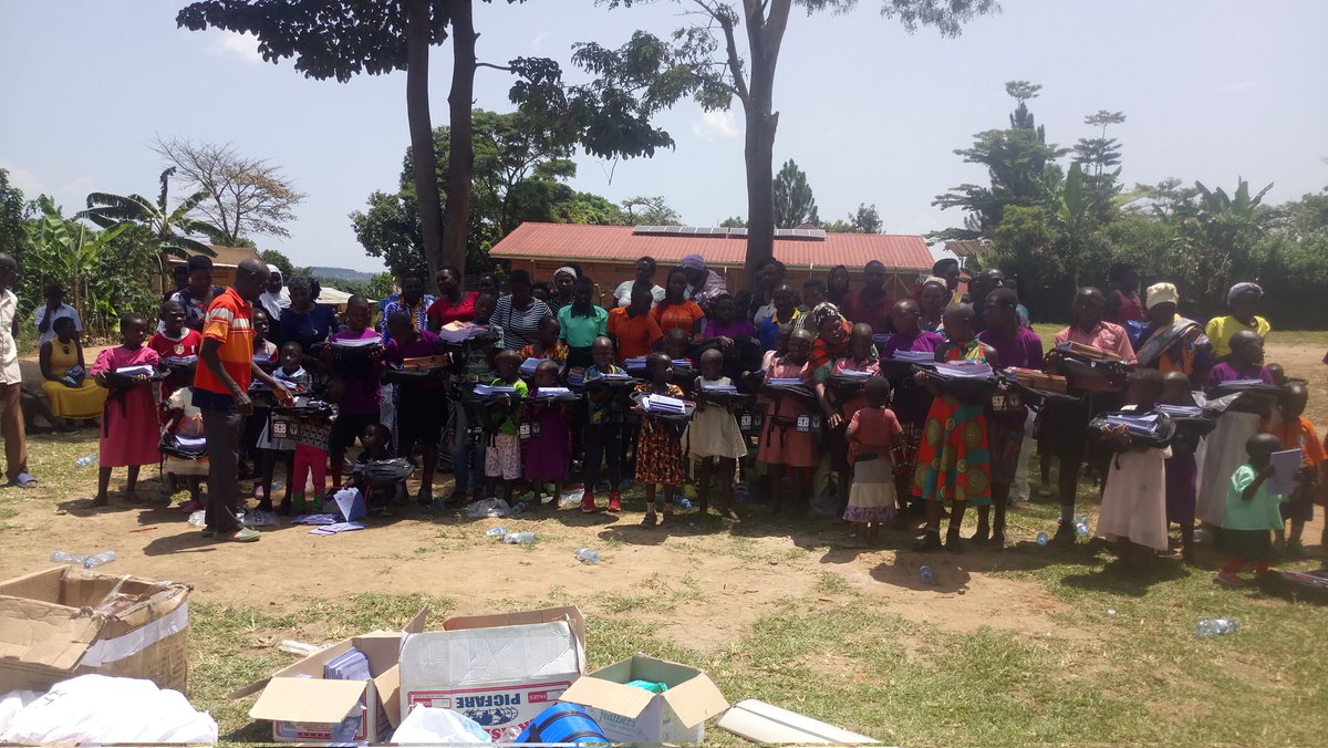 Today MPWDA has handed over schools bags, books, pens, sanitary towels, geometry sets to 55 learners with disabilities at Buyiga Island in Mpigi District. Keeping girls in school is a great strategy towards preventing child marriage
#GirlsFirstFund #UnitedAgainstChildMarriage