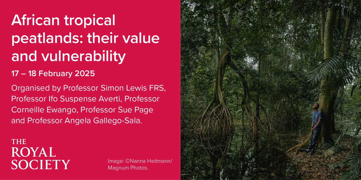 The Royal Society (@royalsociety) on Twitter photo Tropical peatlands were thought to be rare in Africa. The 2017 mapping of Earthās largest tropical peatland complex in the central Congo basin changed that view. Register now for the first every conference on these vulnerable ecosystems:  royalsociety.org/science-events⦠Tropical peatlands were thought to be rare in Africa. The 2017 mapping of Earthās largest tropical peatland complex in the central Congo basin changed that view. Register now for the first every conference on these vulnerable ecosystems:  royalsociety.org/science-eventsā¦