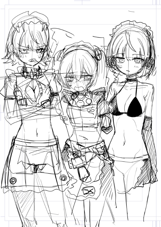 ゼンゼロ臍姦本2の表紙ラフ
3はカリュドーンにしたい(気が早い) 