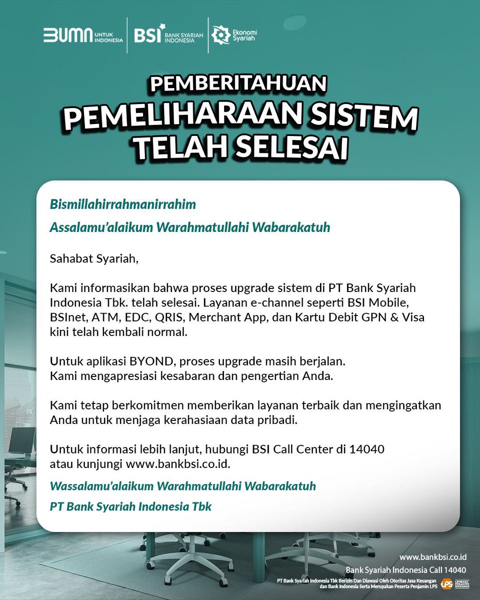 Bank Syariah Indonesia tweet media