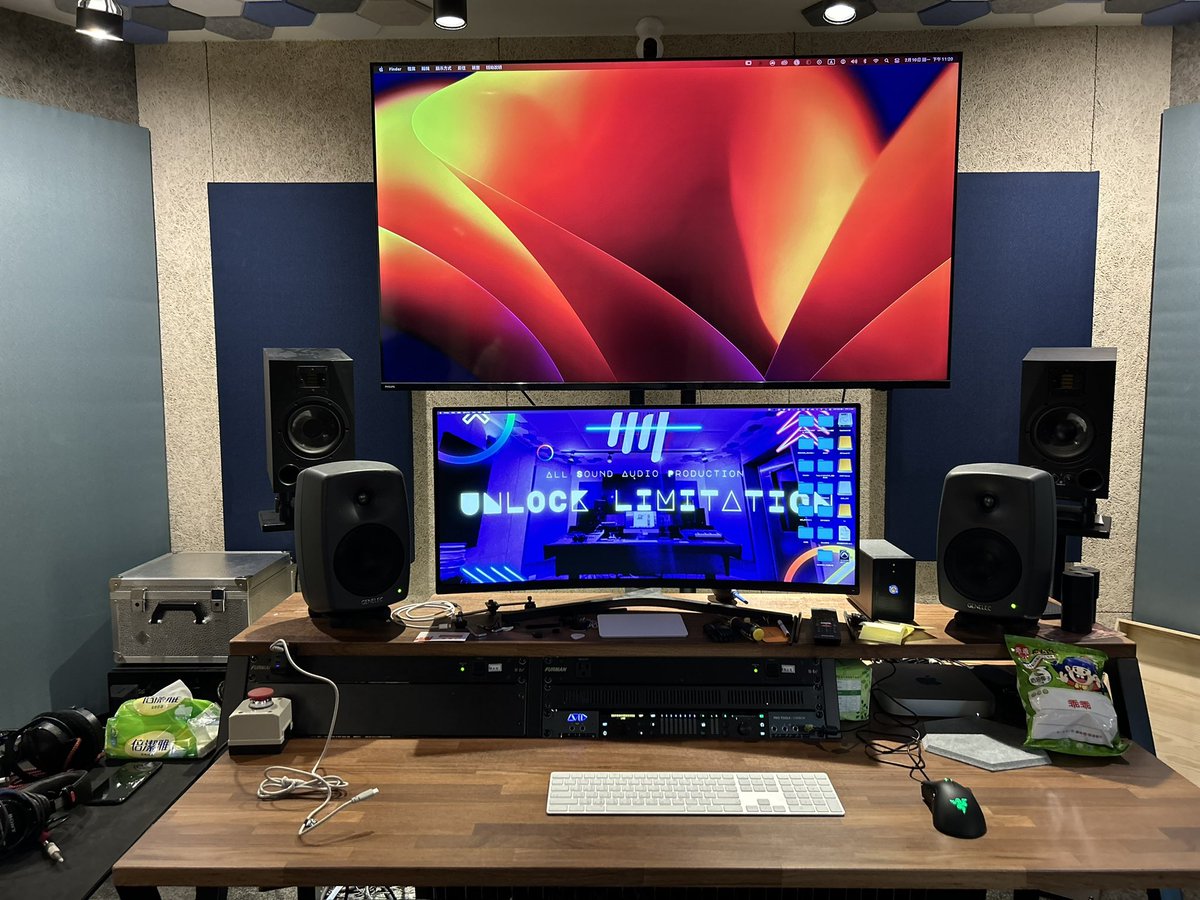 台湾のスタジオ様に行ってきました～！
ASMRのお話とかできて楽しかった☺✨