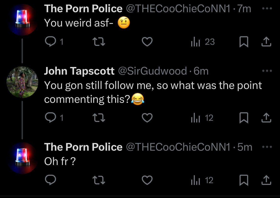 The Porn Police (@THECooChieCoNN1) / Posts / X