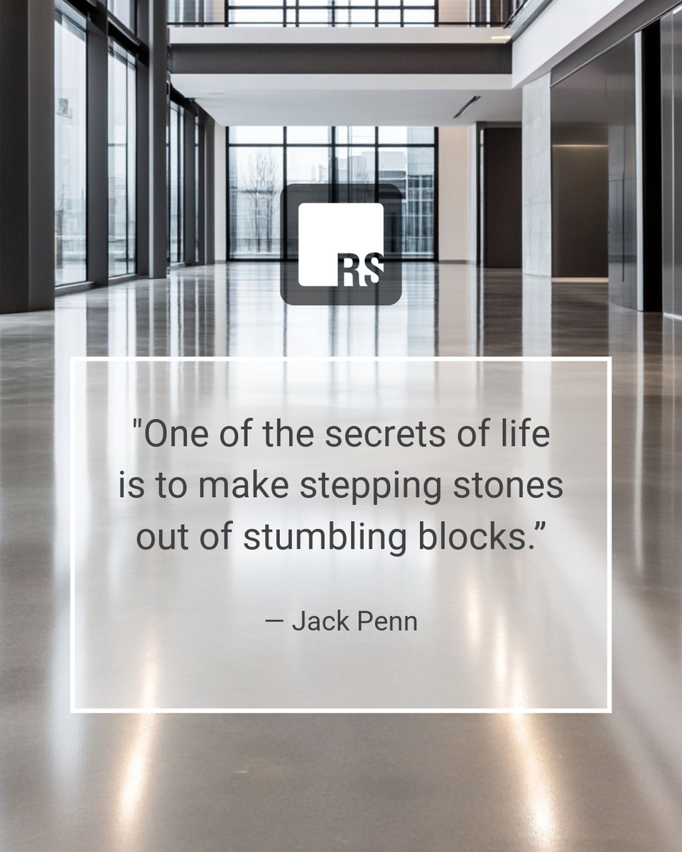 revival_stone's tweet photo. "One of the secrets of life is to make stepping stones out of stumbling blocks. ” — Jack Penn  #revival_stone #StoneRestoration #NaturalStoneCare #FloorRestoration #MarblePolishing #GraniteRepair #SurfaceRestoration #TorontoFloorRestoration https://t.co/wNGXgS0geM