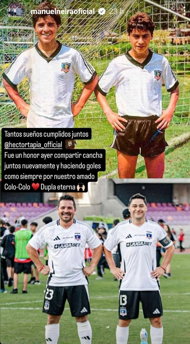 juuuliaaaaan's tweet photo. Mensaje de Manuel Neira para Héctor “Tito” Tapia. Dupla eterna. https://t.co/DB30U89mDX