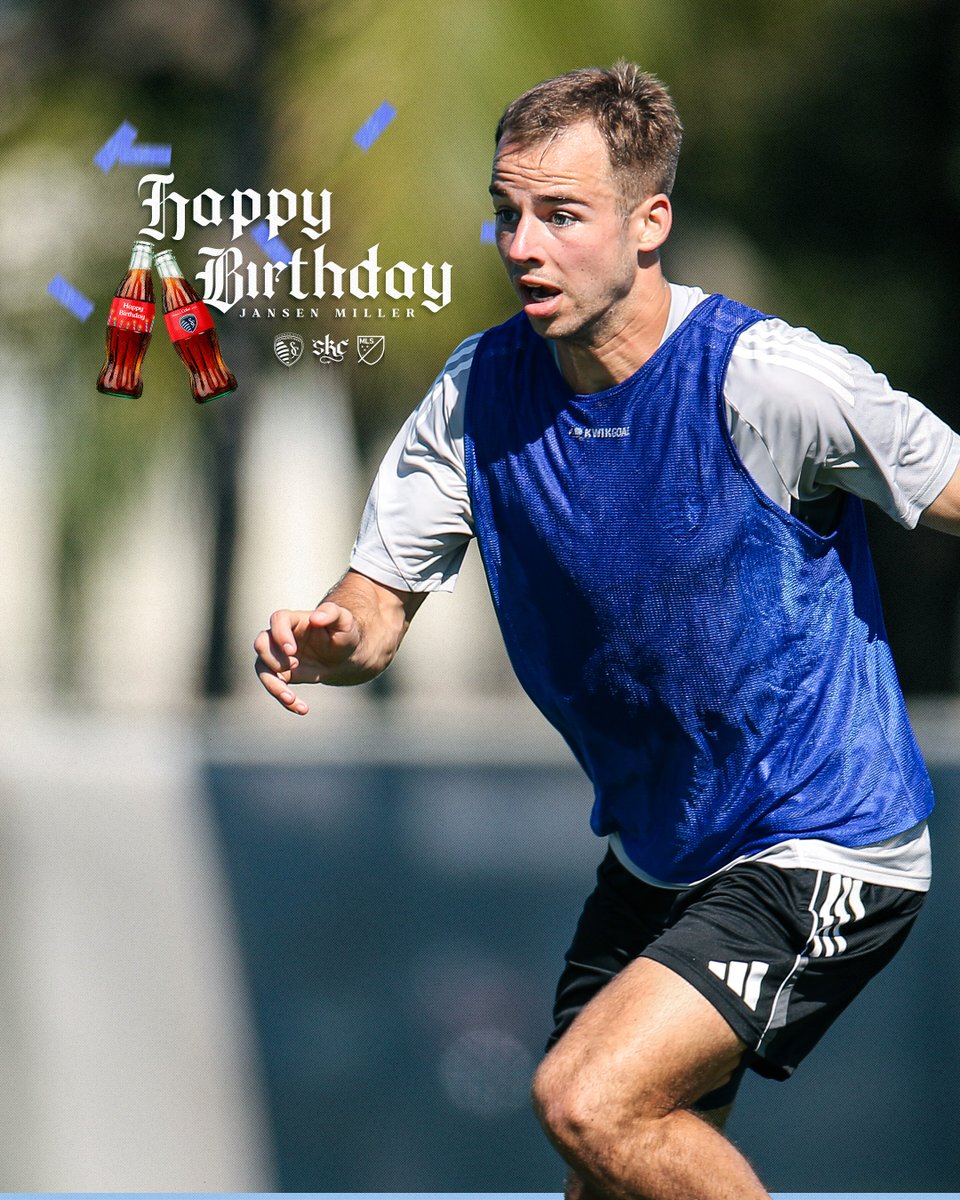 Happy birthday to our first round draft pick, Jansen Miller! 🥳 Cheers to you!

#SportingKC | <a href="/CocaCola/">Coca-Cola</a>