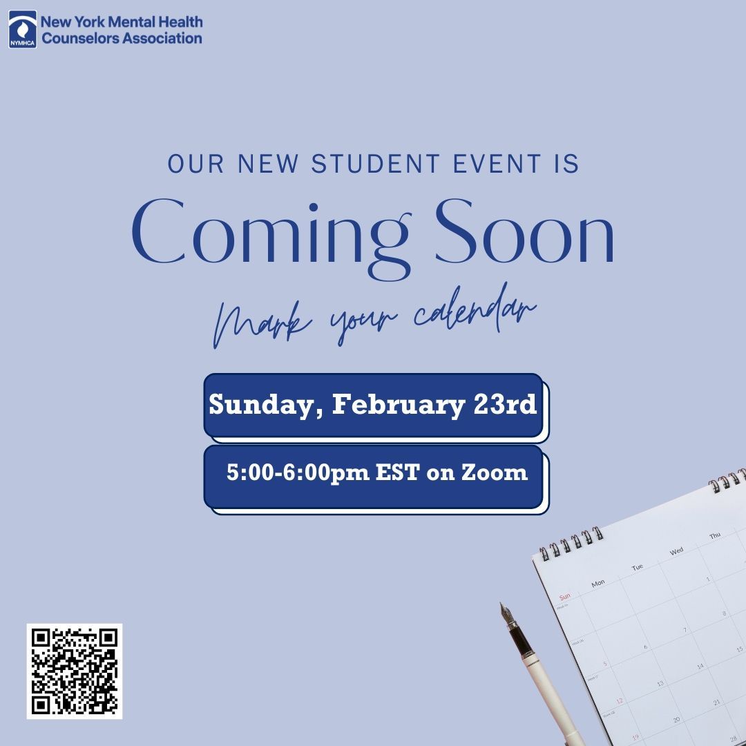 Join us for a chance to meet NYMHCA's Student Member Relations team, and other students in the field. 

Register here: buff.ly/4jQcdV2