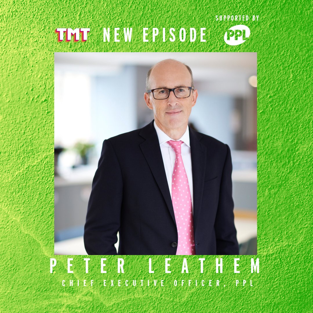 This week on TMT, I’m joined by one of the industry’s most successful CEOs, <a href="/PeterLeathem/">Peter Leathem OBE</a> of <a href="/PPLUK/">PPL</a> . He talks about his business successes &amp; the future of the biz, but he also shared a lot about his background &amp; revealed his inner party animal. Don’t miss the episode, out now…