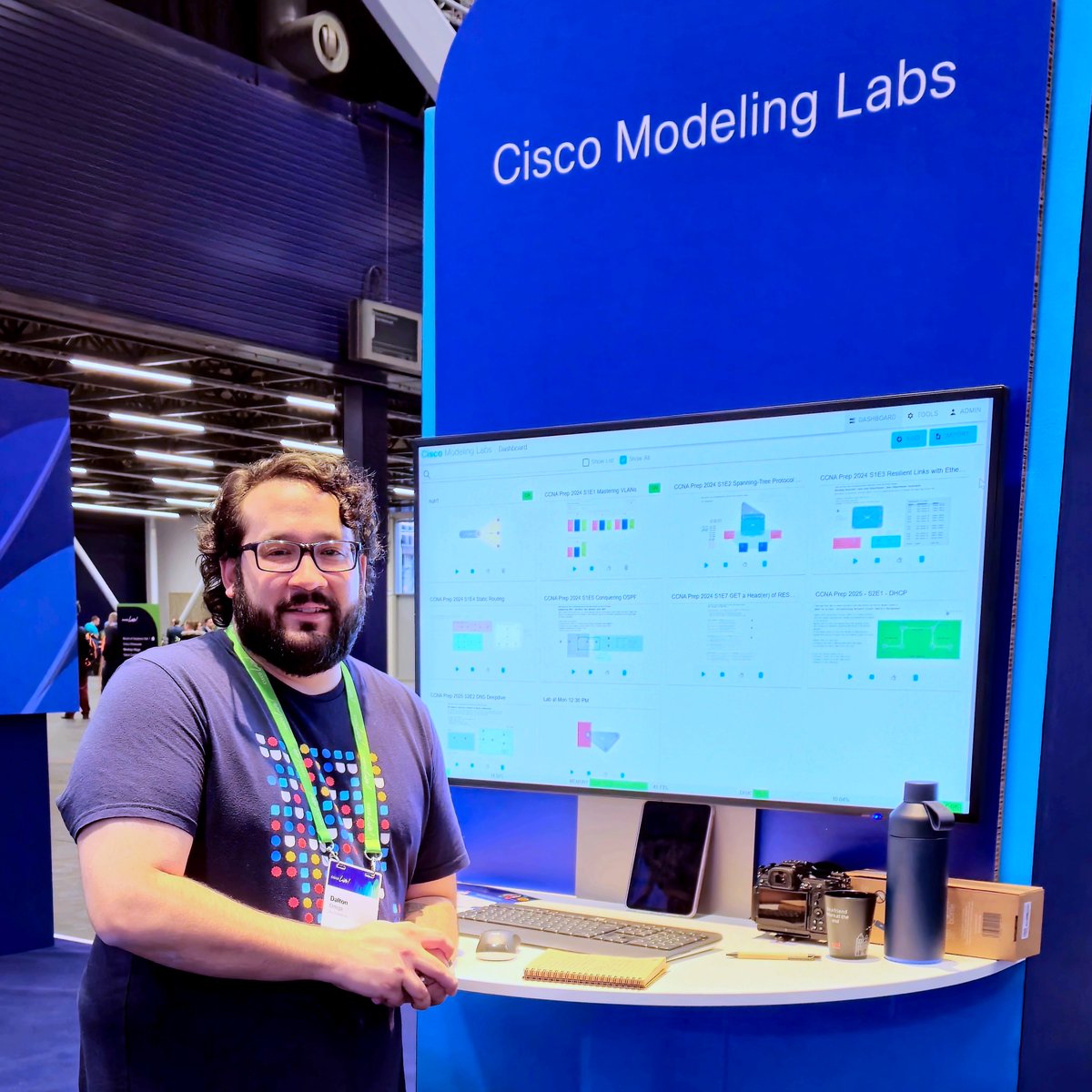 CiscoVIRL's tweet image. Find #CiscoModelingLabs during #CiscoLiveEMEA in the World of Solutions (near the Cisco U. Theater). Come talk to us about CML and get scanned for a 50% voucher for CML-Personal or CML-Personal Plus!