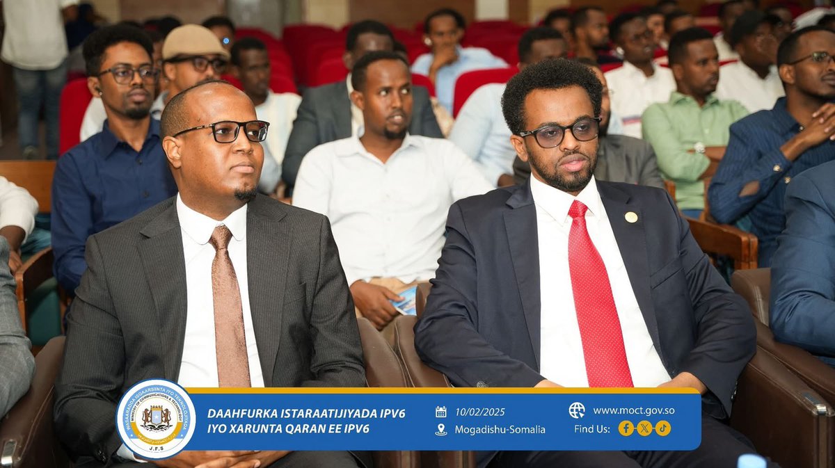 msomali55's tweet image. Today, I launched Somalia’s National Internet Protocol Version 6 (IPv6) Strategy, making us the first in Africa with a dedicated IPv6 implementation center. Thanks to @MoCT_Somalia, the @NCA_Somalia team, and partners for making this possible!
#IPv6