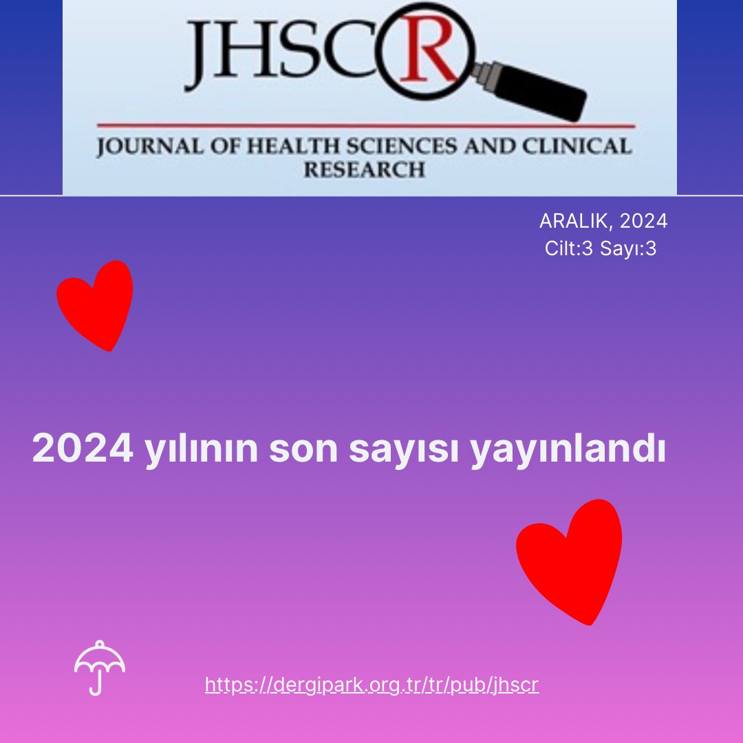 Dergimizin son sayısında yayınlanan son makaleler şimdi web sayfamızda 💫💫