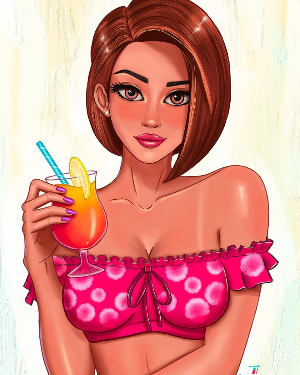 freya_amour's tweet photo. Here is my entry for #dtiysrocco from gorgeous @roccopisani Awesome challenge ✨ it was fun 😉 #dtiys #dtyischallenge #drythisinyourstylechallenge #drythisinyourstyle #digitaldrawing #summerdrawing #summervibes https://t.co/Uo0bNtVQLO