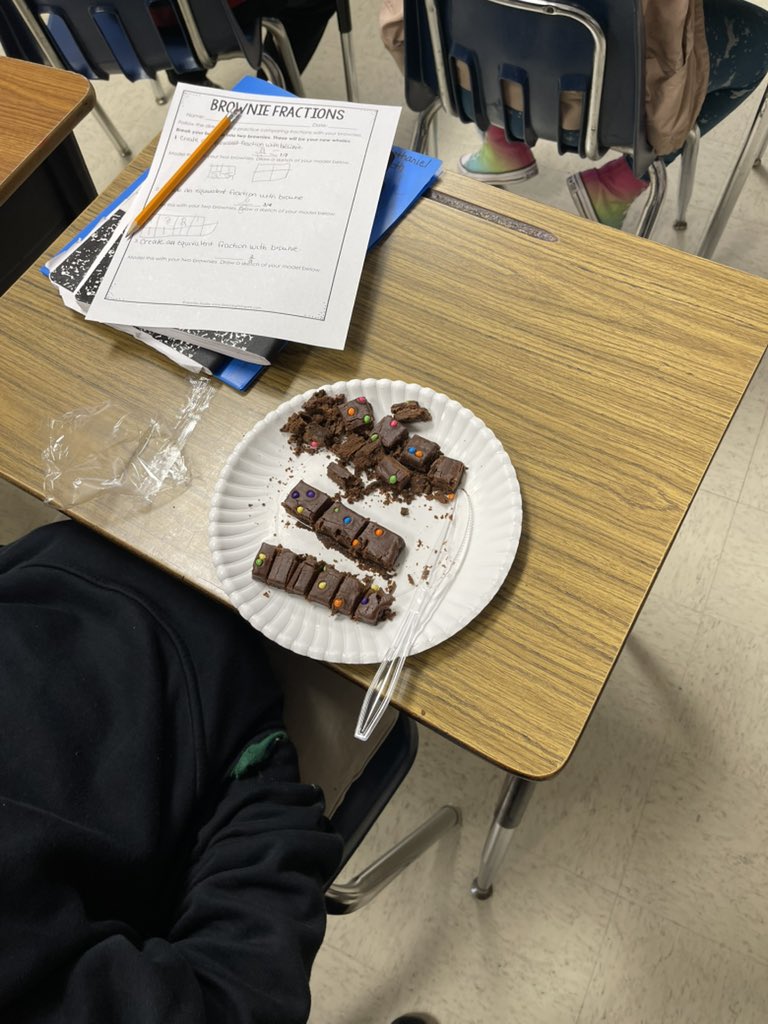 melissa cruz (@melissacruz2017) on Twitter photo 3rd grade mathematicians creating equivalent fractions with brownies <a href="/PeralesESchool/">Perales STEAM Elementary School</a> 3rd grade mathematicians creating equivalent fractions with brownies <a href="/PeralesESchool/">Perales STEAM Elementary School</a>