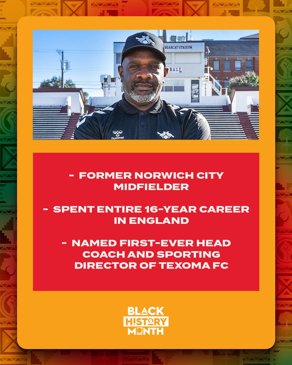 USLLeagueOne's tweet image. 𝙈𝙖𝙠𝙞𝙣𝙜 𝙝𝙞𝙨 𝙢𝙖𝙧𝙠 ✔️

@USLTexoma Head Coach @Forbesie7 can’t wait for the season to start and make the most of this opportunity in the States! 👊

#BlackHistoryMonth