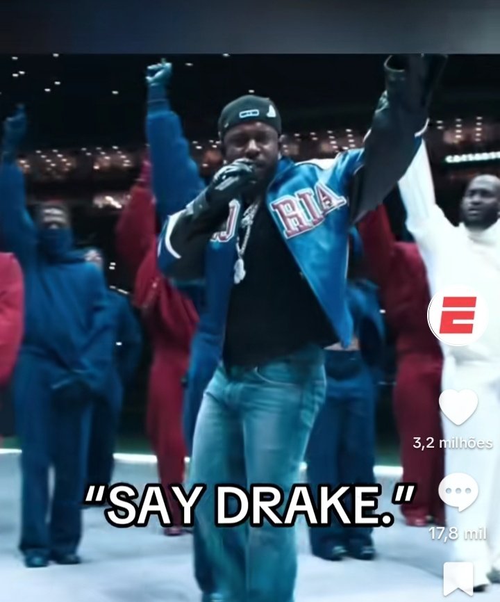 eu nem uso o twitter quase nunca mas ya esse gajo é tao cornball, o glaze é tao insano q o pessoal ta a fazer analise corporal de mensagens subliminares dele no halftime show q foi uma piroca e o gajo continua a dar drag ha quase 1 ano no beef com o drake. jus wrap it up lil bro