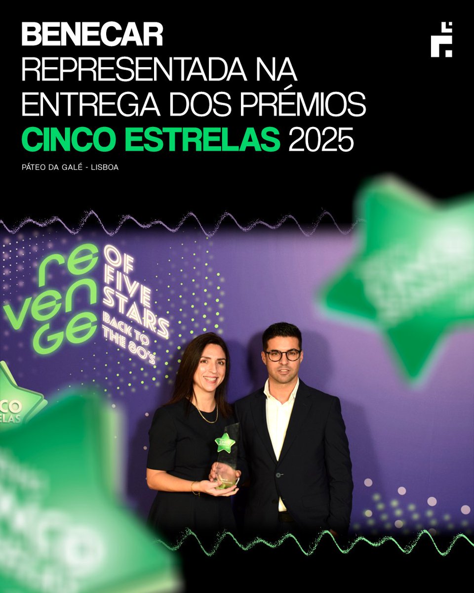 Benecar_SA's tweet photo. A Benecar - Cidade do Automóvel marcou presença na entrega dos Prémios Cinco Estrelas 2025, um evento que celebrou a excelência e a preferência dos consumidores! ⭐✨ https://t.co/I4rpks42DX