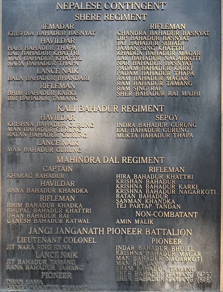 robert_lyman's tweet photo. How many of you knew that the Kingdom of Nepal gifted battalions of its own army to the Indian Army to help with the crisis against Japan? Many paid the ultimate sacrifice. The Shere Regiment in particular fought with distinction at #Kohima . https://t.co/oxNozGgLXH