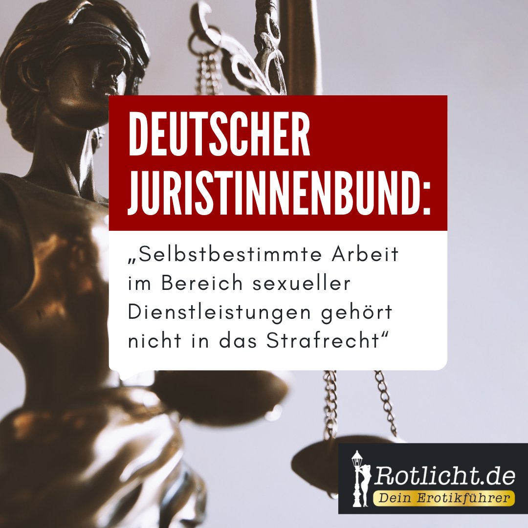 🔴Deutsche Juristinnenbund: „Selbstbestimmte Arbeit im Bereich sexueller Dienstleistungen gehört nicht in das Strafrecht“🔴 Bundesverband lehnt die Kriminalisierung des Sexkaufs und „Nordisches Modell“ ab 👉 rotlicht.de/s/deutsche-jur…

#rights #sexwork <a href="/Johanna_Weber_/">Johanna Weber Berlin</a>