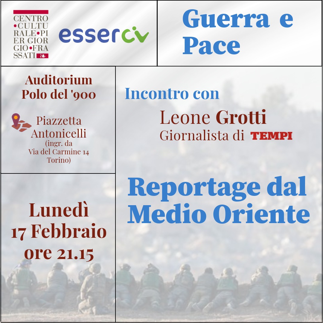 Cosa sta succedendo davvero in una delle aree più tormentate del mondo? Quali sono le radici dei conflitti, le speranze di pace e gli scenari futuri?

Ne parleremo con <a href="/LeoneGrotti/">Leone Grotti</a>, giornalista di <a href="/Tempi_it/">TEMPI</a>

📅 17/02/2025
📍 Torino - Polo del '900
🕖 Ore 21.15