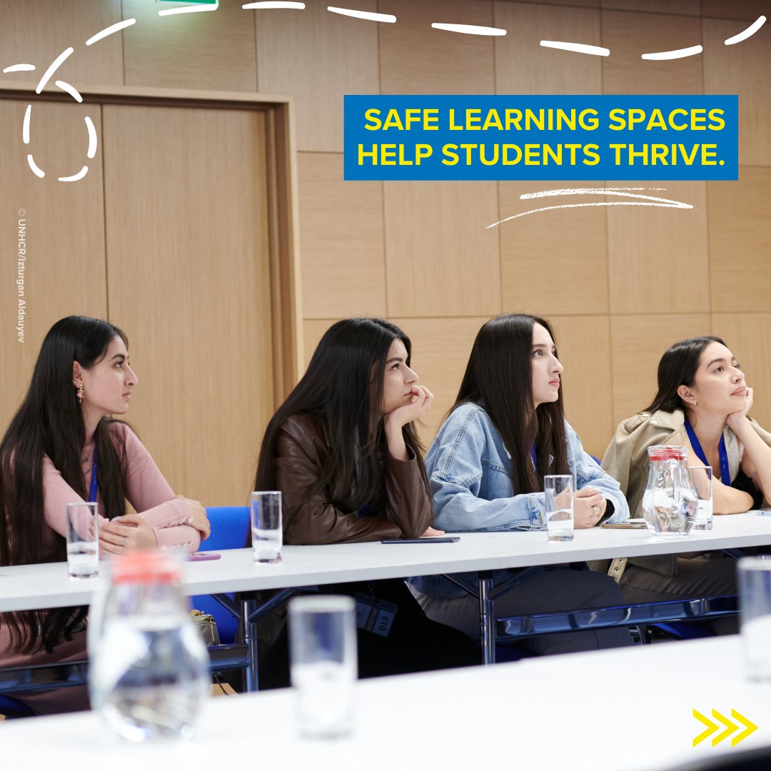 UNHCR_Cent_Asia's tweet photo. Education transforms lives, builds resilience and shapes brighter futures 🌍

Access to quality education at every level is a human right, but only 7% of refugees are enrolled in higher education

We must protect refugees' right to education 📚

#WithRefugees #QualityEducation https://t.co/vkjfpxIp1X