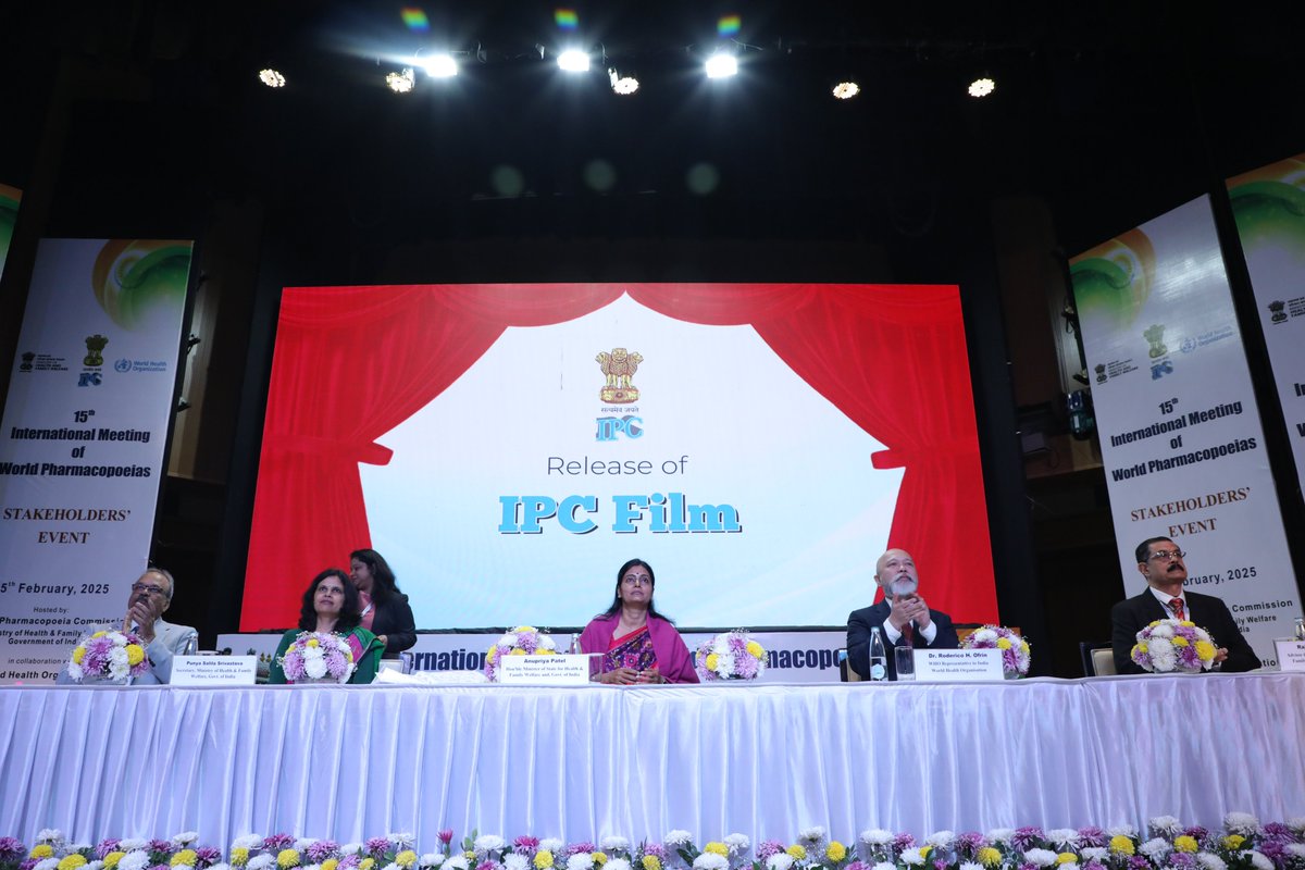 IPC Hosts the 15th IMWP under the <a href="/MoHFW_INDIA/">Ministry of Health</a> , in collaboration with WHO.
30 international delegates from 10 pharmacopoeial organizations participated in key discussions on harmonization, regulatory convergence, and pharmaceutical sustainability.
#IMWP  #IPC #WHO