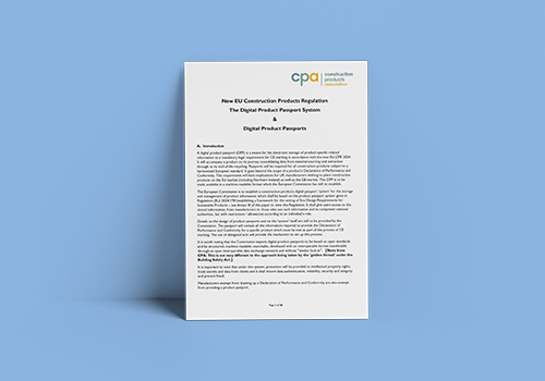 Digital Product Passports will be required for all construction products subject to a harmonised European standard.  This requirement will have implications for UK manufacturers wishing to place construction products on the EU market. learn more here: constructionproducts.org.uk/publications/t…